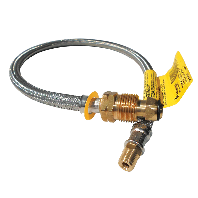 8MM S/S FLEXIBLE HOSE 600MM FOR DOUBLE BOTTLE KITS. FPT1522