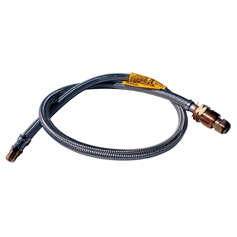 8MM S/S FLEXIBLE HOSE 900MM FOR DOUBLE BOTTLE KITS. FPT1524