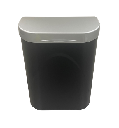 Aussie Traveller Black DC Door Bin with Silver Lid
