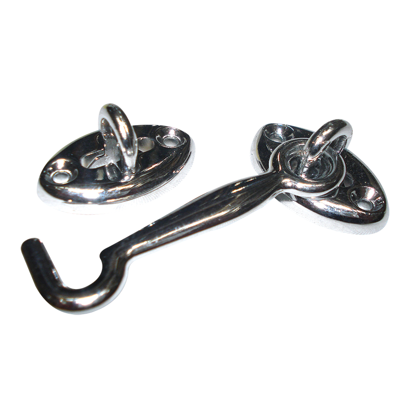 Cabin Hook Chrome 75mm & Eyelet. 140BULKCP
