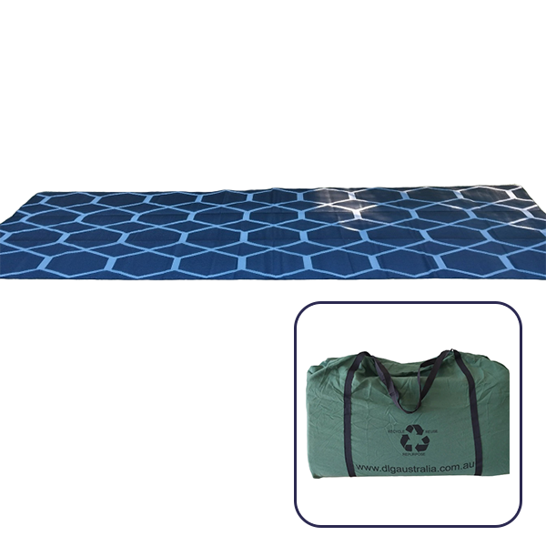 DLG Australia 610 x 240 cm Recycled Mats Black/Grey with Bag DLG