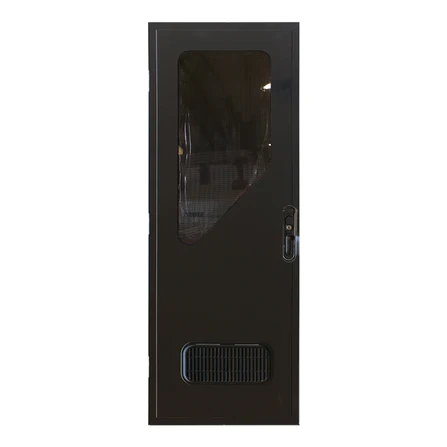 Aussie Traveller 1623x622 Square Top Left Hand Hinge Black DC Door