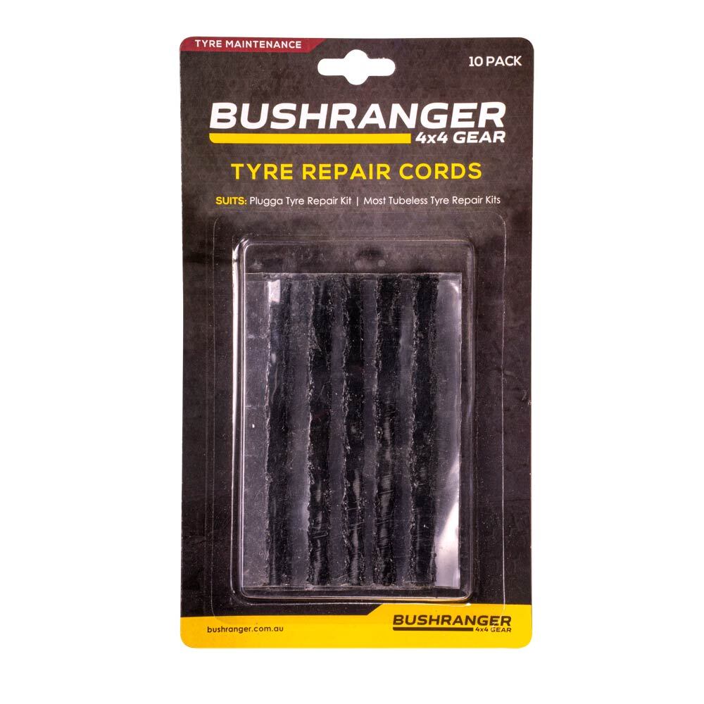 Bushranger 4" Black Tyre Repair Cords, 10 pack