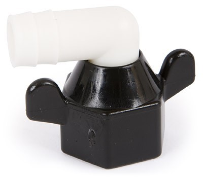 SHURFLO 90D ELBOW WITH 1/2" BARB TAIL. 244-3926