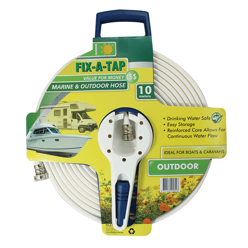 Marine and Outdoor Water Hose 10m Reel. 258908