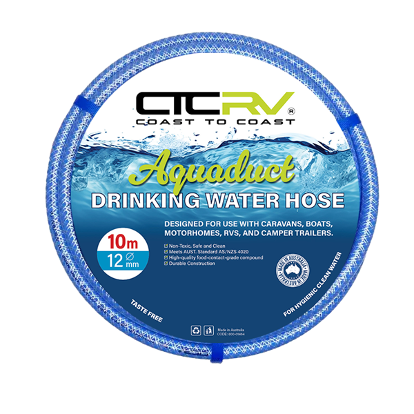Coast RV Aquaduct 10m Blue Drinking Water Hose, 12mm