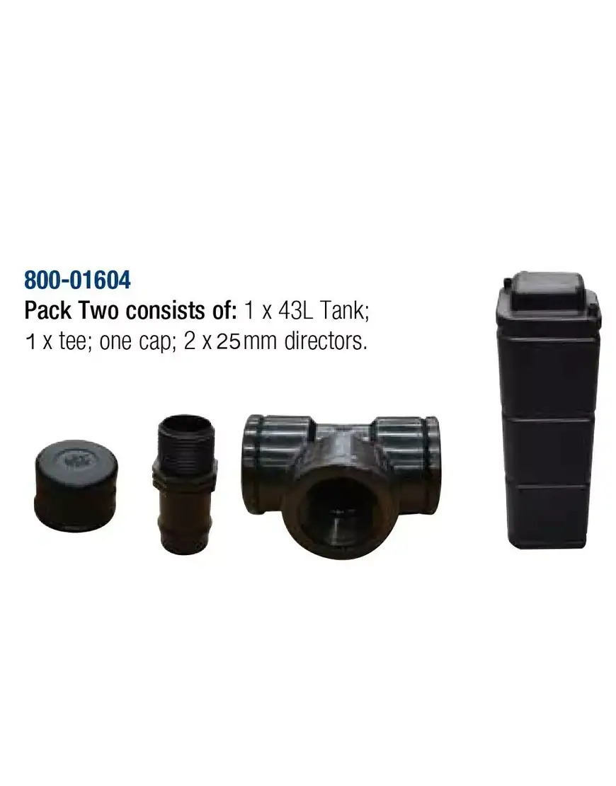WATER TANK 43L MODULAR.PACK TWO 860x260x220MM. 200102