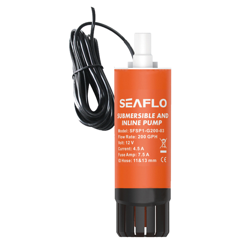 Seaflo 200 GPH Submersible/Inline Combo 12V Water Pump. SFSP1-G200-03B