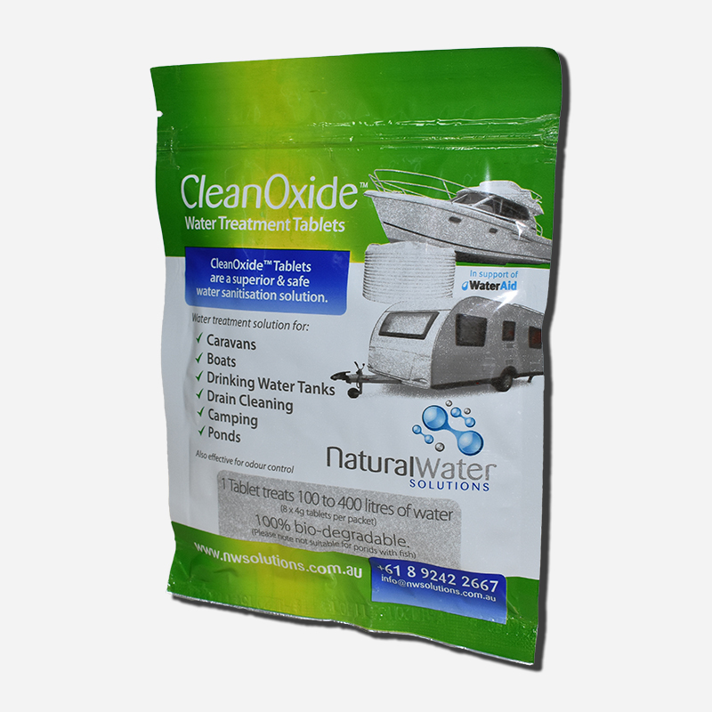 Natural Water Chlorine Dioxide Tablets 8 X 4GRMS.COT4