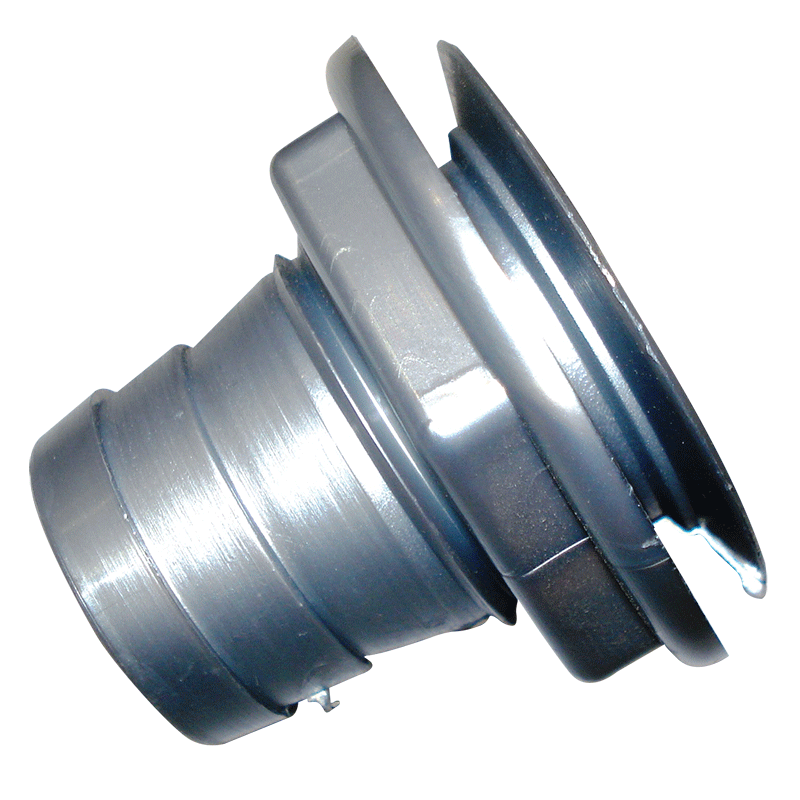 PLASTIC GREY 25MM WASTE OUTLET STRAIGHT C/W GREY NUT. PNP310G