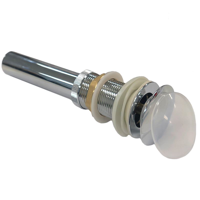 Chrome Push Button Waste T/S WH Ceramic Basins. J022