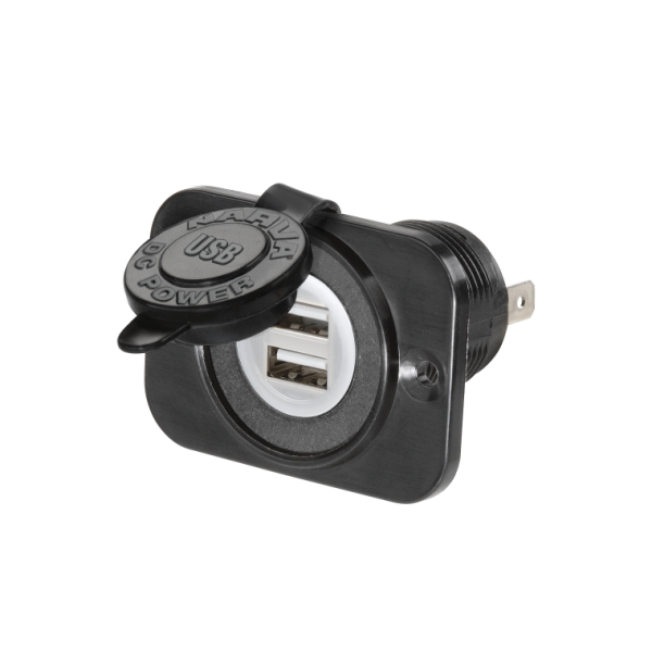 Narva 5V Heavy-Duty Dual USB Socket