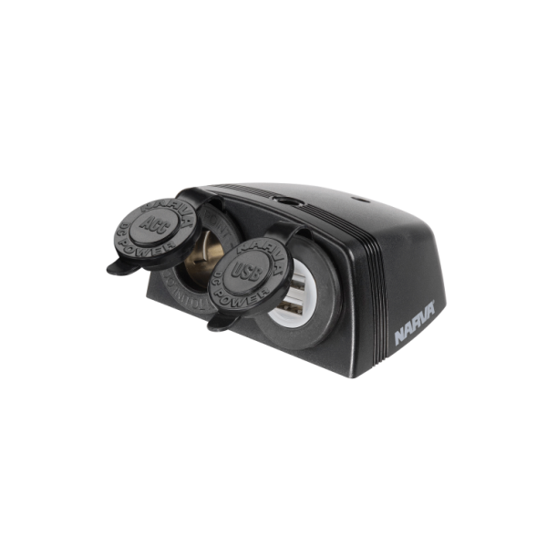 Heavy-Duty Surface Mount Accessory / Dual USB Socket