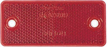 Narva 40 x 90mm 50 Piece Rectangle Reflector, Red