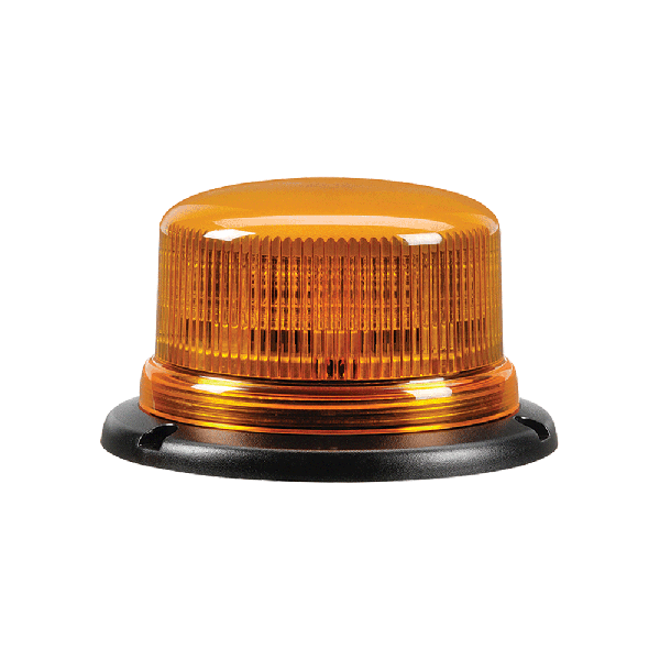 Narva Amber 'Eurotech' Low Profile LED Strobe/Rotator Light, Black Base