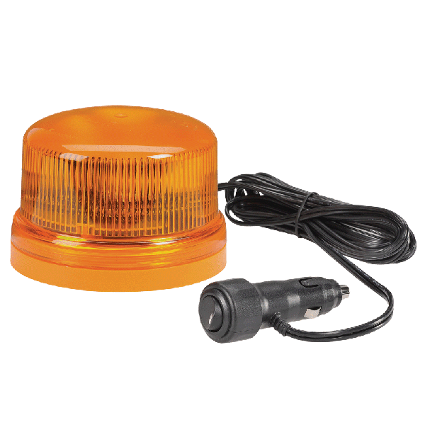 Narva Amber 'Eurotech' Low Profile LED Strobe/Rotator Light, Orange Base