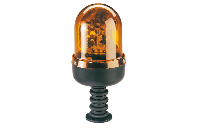 Narva 12/24V Hi Optics 'Baby Flex' Rotating Beacon, Amber