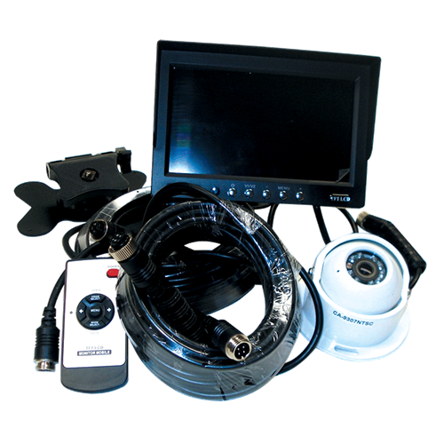 Safety Dave 5.8" CARAVAN REVERSING CAMERA SYSTEM with WHITE REAR CAMERA.