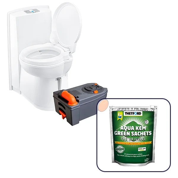 Thetford C263-CS Ceramic Cassette Toilet, 17.5L