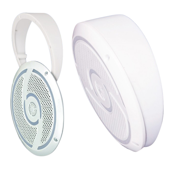 RV MEDIA 6IN 200W WATERPROOF SPEAKERS W/SPACERS PAIR Caravan RV Camping