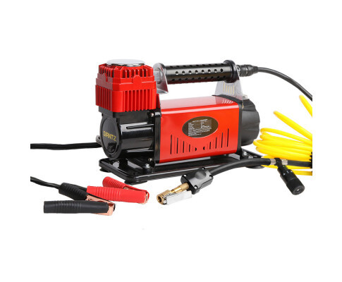 Giantz 12V Portable Air Compressor, Red