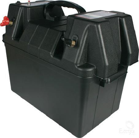 OEX Plastic Battery Box with Power Outlets 340 x 200 x 200 mm