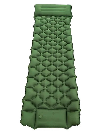 Topargee Self Inflatable Mattress with Pillow, Green