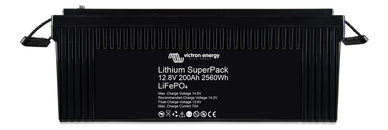 Victron Lithium SuperPack 12V/200Ah with M8 threaded insert terminals