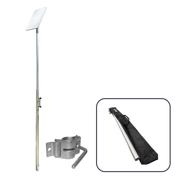 BBQArm Telescopic Starlink RV Pole with Jockey Wheel Clamp