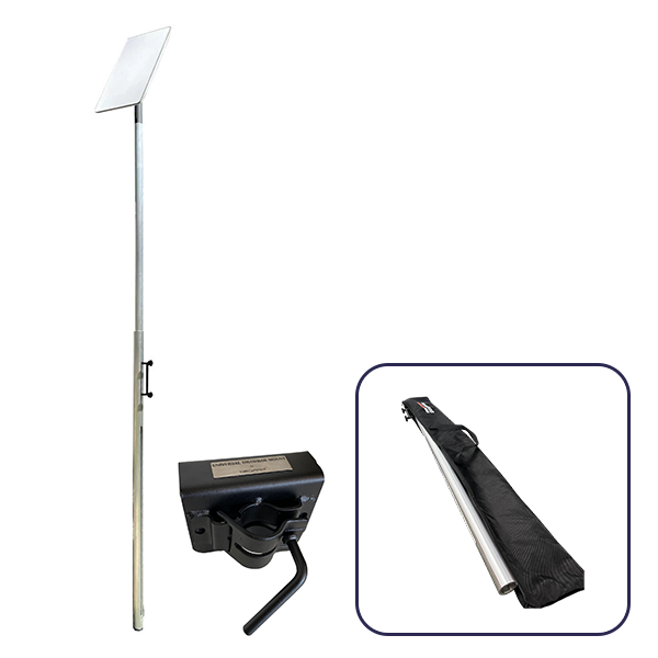 BBQArm Telescopic Starlink RV Pole with Universal Drawbar Mount