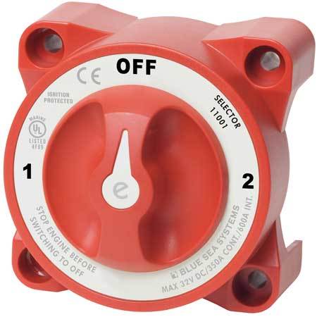 Blue Sea e-Series Selector 3 Position Battery Switch with AFD