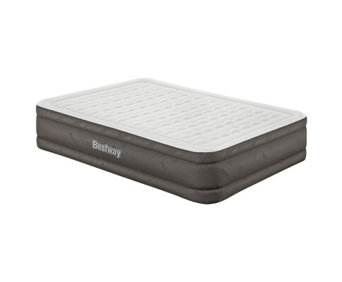 Bestway Beige Queen Size Air Bed with Built-In Pump