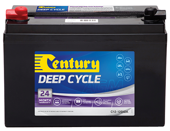 Century 12V 120Ah AGM Deep Cycle Battery, C12-120XDA