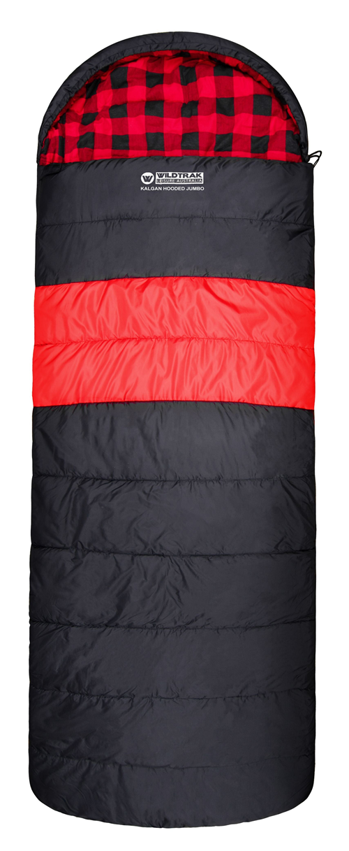 Wildtrak Kalgan Hooded Jumbo Sleeping Bag, -2 to -7c