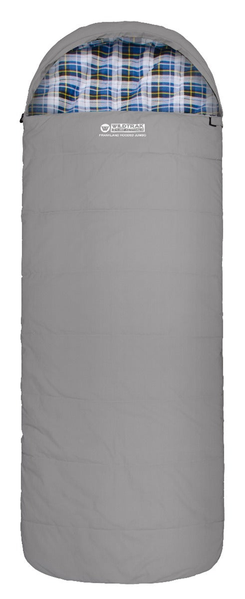 Wildtrak Frankland Hooded Jumbo Sleeping Bag, -2 to -7c
