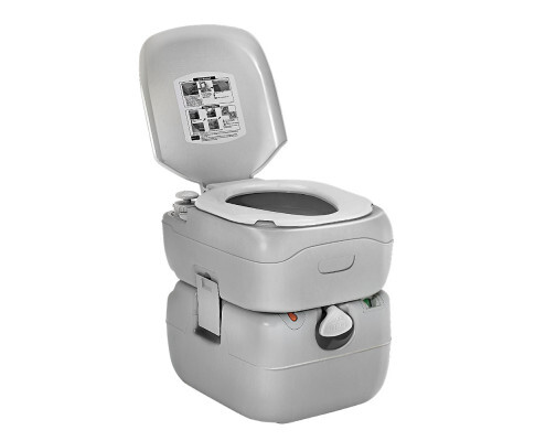 Weisshorn 22L Outdoor Portable Toilet - Grey