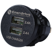 Enerdrive LED 4.8A USB Socket OLED Style