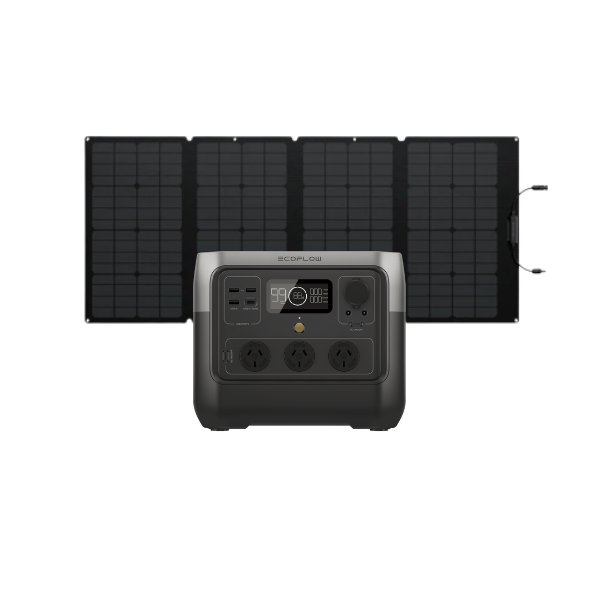 EcoFlow River 2 PRO 768Wh Portable Power Station Bundle with 160W Solar Blanket