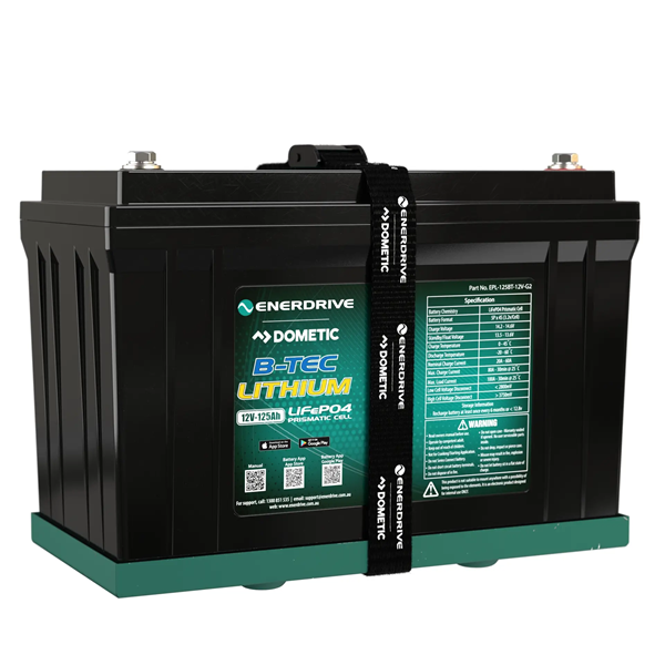 Enerdrive B-TEC 125Ah Lithium Battery with APP Based Monitoring