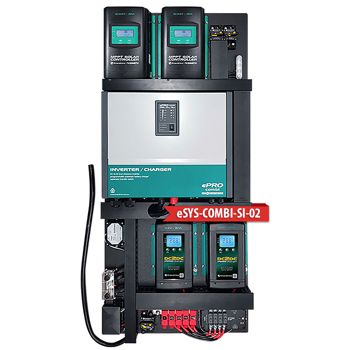 Enerdrive eSYSTEM-COMBI 40A DC with Dual MPPT 12/24V 40A, Inverter & Monitor