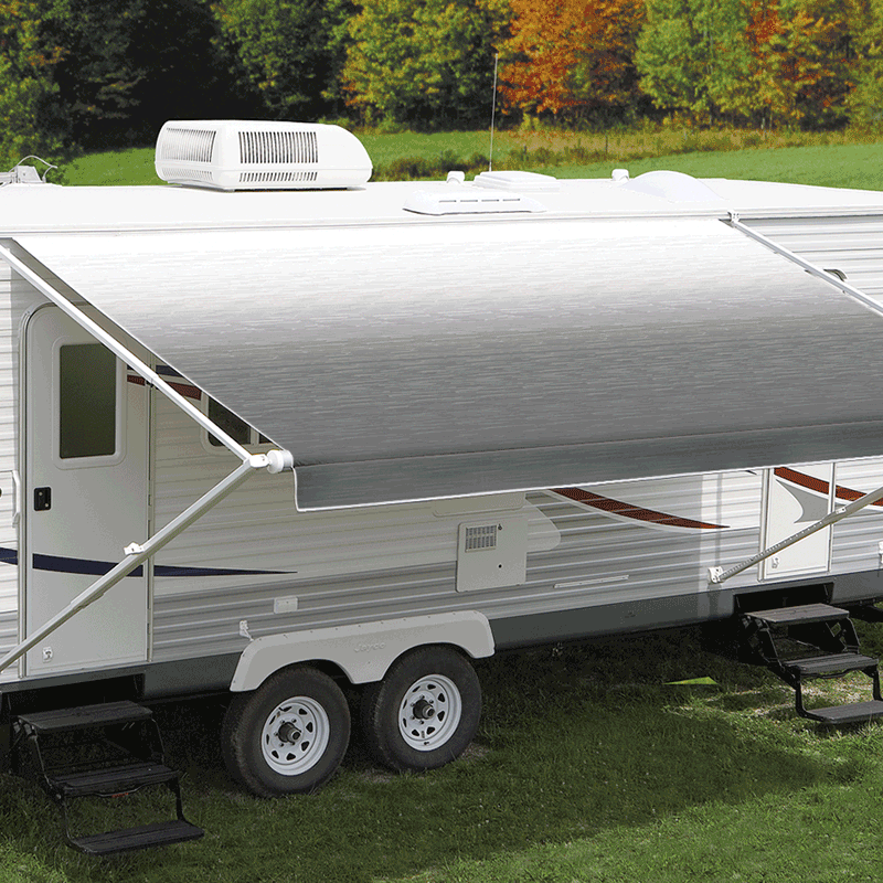Carefree 12V Eclipse 4.27-5.49m Silver Shale Fade Rollout Awning (No Arms)