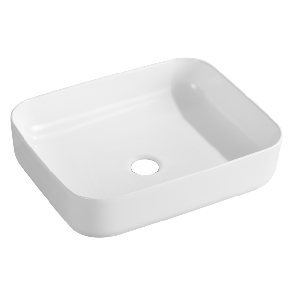 NCE 500mm White Exterior Ceramic Rectangle Basin | NCE | Caravan RV Camping