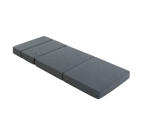 Giselle Dark Grey Portable Single Folding Mattress