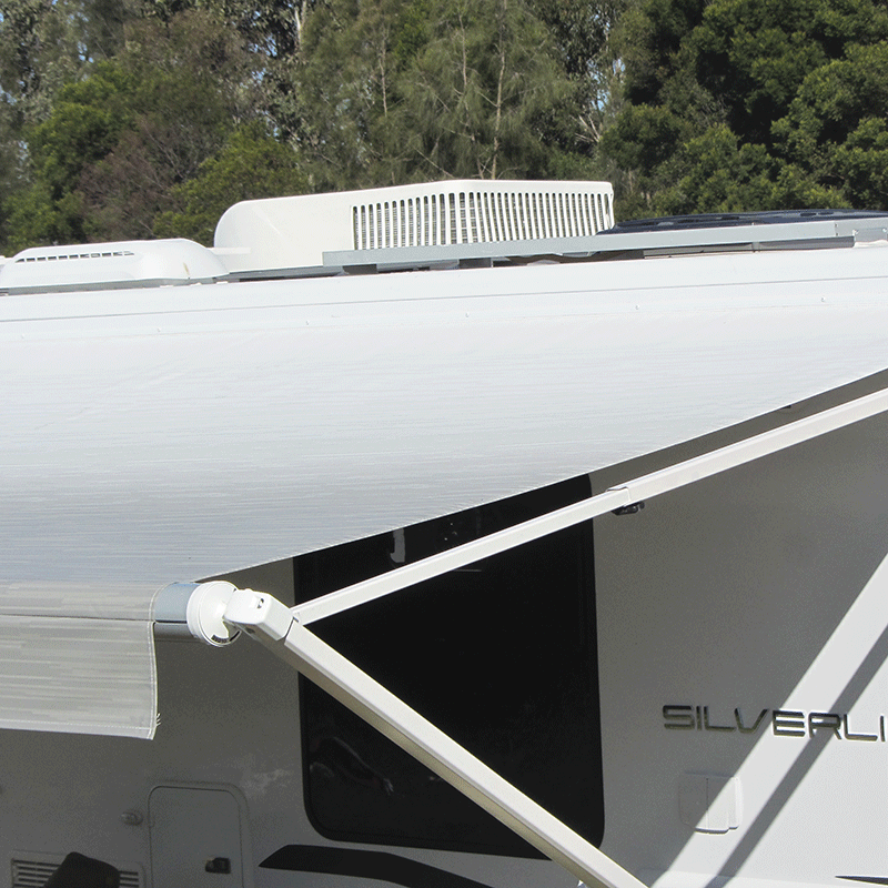 Carefree Fiesta 3-6.4m Silver Shale Fade Rollout Awning (No Arms)