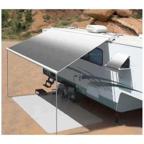 Carefree 12V Freedom 2.5 - 4.5m White Casette / Silver Shale Fade Box Awning