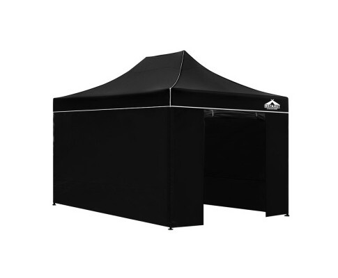 Instahut 3x4.5m Outdoor Gazebo with Walls - Black