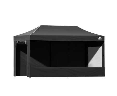 Instahut 3x6m Outdoor Gazebo with Walls - Black