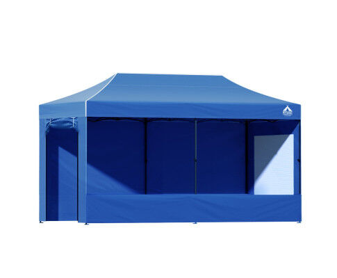 Instahut 3x6m Outdoor Gazebo with Walls - Blue