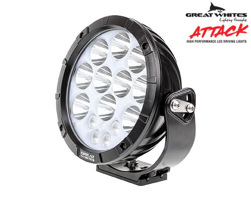 Great Whites Attack 220 Series Round LED Driving Light