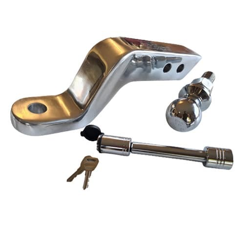 Stinger By Black Jack Solid Aluminium Hitch 100mm Drop with Tow Ball & Lock